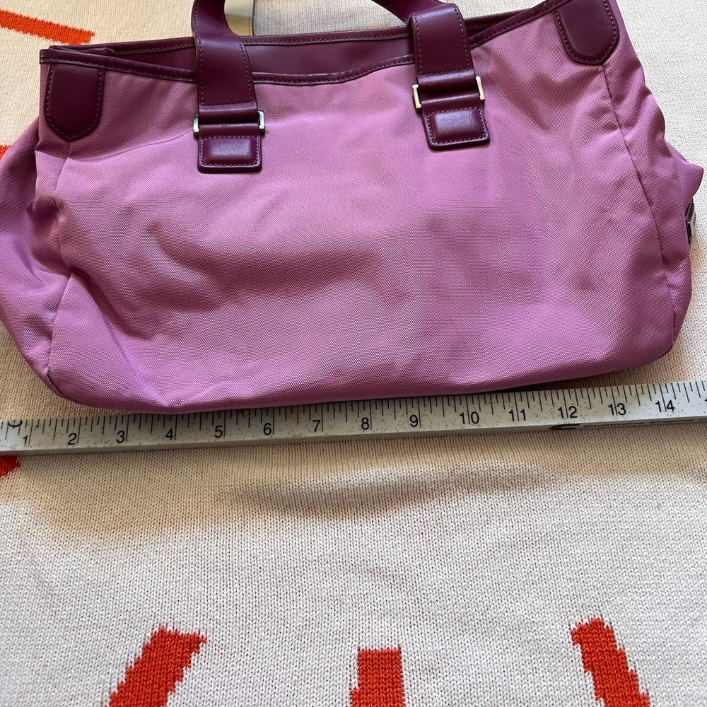 Tumi Pink Nylon Tote Bag with Sturdy Handles